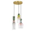 Lustra cu 3 Pendule design decorativ modern MURANO