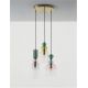 Pendule, Lustre suspendate - Lustra cu 3 Pendule design decorativ modern MURANO