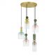 Lustra cu 5 Pendule design decorativ modern MURANO