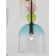 Pendule, Lustre suspendate - Lustra cu 5 Pendule design decorativ modern MURANO