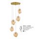 Pendule, Lustre suspendate - Lustra cu 5 Pendule design decorativ modern ODELLE