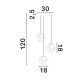 Pendule, Lustre suspendate - Lustra cu 3 Pendule design decorativ modern ODELLE