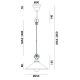Pendule, Lustre suspendate - Lustra Tabia 25cm