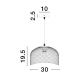 Pendule, Lustre suspendate - Lustra/Pendul design decorativ modern LYRON negru