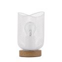 Veioza/Lampa de masa design decorativ modern LYRON alba