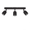 Plafoniera cu 3 Spoturi pentru baie cu protectie IP44 ORSON negru