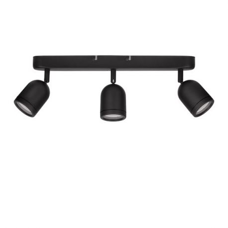 Iluminat pentru baie - Plafoniera cu 3 Spoturi pentru baie cu protectie IP44 ORSON negru