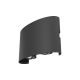 Aplice - Aplica de perete exterior cu iluminat arhitectural IP54 LED Strato gri
