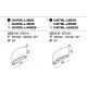 Aplice - Aplica de perete exterior cu iluminat arhitectural IP54 LED Strato gri
