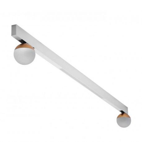 Spoturi, Proiectoare pe sina - Set 1,5m sina magnetica monofazata cu iluminat inclus Alfa 52M1531WH/GO 3000K