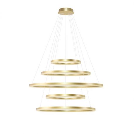 Candelabre, Lustre - Lustra XXL cu 5 inele LED si telecomanda HALO PENDANT GO 150+120+100+80+60 CCT