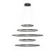 Candelabre, Lustre - Lustra XXL cu 5 inele LED si telecomanda HALO PENDANT BK 150+120+100+80+60 CCT