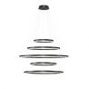 Lustra XXL cu 5 inele LED si telecomanda HALO PENDANT BK 150+120+100+80+60 CCT