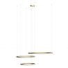 Lustra cu 3 inele LED si telecomanda HALO PENDANT GO 120+100+80 CCT
