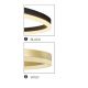 Candelabre, Lustre - Lustra cu 3 inele LED si telecomanda HALO PENDANT BK 120+100+80 CCT