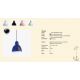 Pendule, Lustre suspendate - Pendul ceramic design decorativ VENICE Blue
