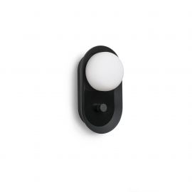 Aplice, corpuri de iluminat pentru pereti - Aplica LED dimabila stil modern minimalist MAYA Black