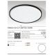 Plafoniere - Plafoniera slim LED dimabil, protectie IP40 PANKA 60 CCT alb
