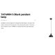 Pendule, Lustre suspendate - Pendul design modern TATAWIN negru