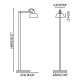 Lampadare - Lampadar/Lampa de podea design ambiental TATAWIN negru