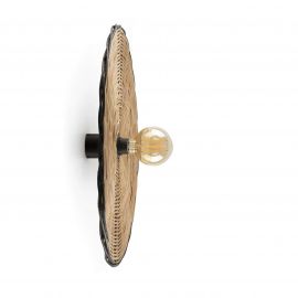 Aplice, corpuri de iluminat pentru pereti - Aplica de perete/tavan design natural din ratan COSTAS 60cm