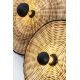 Aplice, corpuri de iluminat pentru pereti - Aplica de perete/tavan design natural din ratan COSTAS 60cm