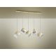 Pendule, Lustre suspendate - Lustra moderna cu 5 Pendule design decorativ Priscila aurie