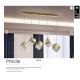 Pendule, Lustre suspendate - Lustra moderna cu 5 Pendule design decorativ Priscila aurie