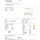 Pendule, Lustre suspendate - Lustra moderna cu 5 Pendule design decorativ Priscila aurie