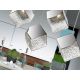 Pendule, Lustre suspendate - Lustra moderna cu 5 Pendule design decorativ Priscila crom