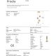 Pendule, Lustre suspendate - Lustra suspendata cu 4 Pendule design decorativ Priscila aurie
