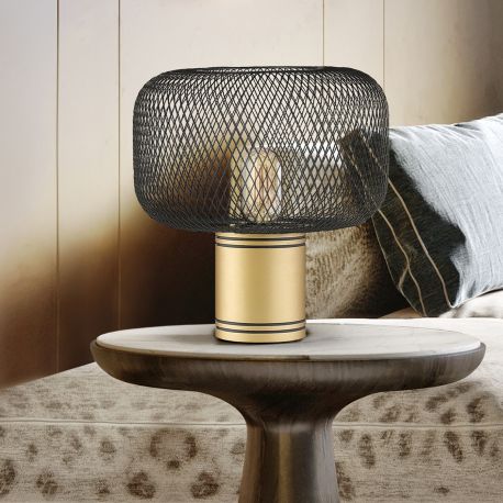 Veioze - Veioza/Lampa de masa design decorativ modern Osiris auriu/negru