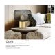 Veioze - Veioza/Lampa de masa design decorativ modern Osiris auriu/negru