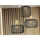 Pendule, Lustre suspendate - Lustra suspendata design decorativ modern Osiris 4 auriu/negru