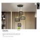 Pendule, Lustre suspendate - Lustra suspendata design decorativ modern Osiris 4 auriu/negru