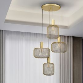 Pendule, Lustre suspendate - Lustra suspendata design decorativ modern Osiris 4 auriu