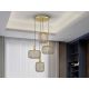 Pendule, Lustre suspendate - Lustra suspendata design decorativ modern Osiris 4 auriu
