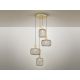 Pendule, Lustre suspendate - Lustra suspendata design decorativ modern Osiris 4 auriu