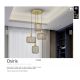 Pendule, Lustre suspendate - Lustra suspendata design decorativ modern Osiris 4 auriu