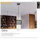 Pendule, Lustre suspendate - Lustra/pendul design decorativ modern Osiris auriu/negru
