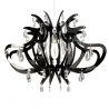 Lustra cu cristale Scholer design unicat realizata manual Lillibet M negru