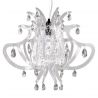 Lustra cu cristale Scholer design unicat realizata manual Lillibet M alb