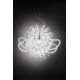 Candelabre, Lustre - Lustra cu cristale Scholer design unicat realizata manual Lillibet M alb