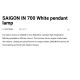 Pendule, Lustre suspendate - Lustra XXL suspendata design decorativ SAIGON IN 70cm White