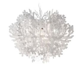 Candelabre, Lustre - Lustra design Art Deco unicat realizata manual Fiorella S alb