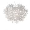 Lustra design Art Deco unicat realizata manual Fiorella S alb