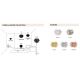 Candelabre, Lustre - Lustra design Art Deco unicat realizata manual Fiorella S alb