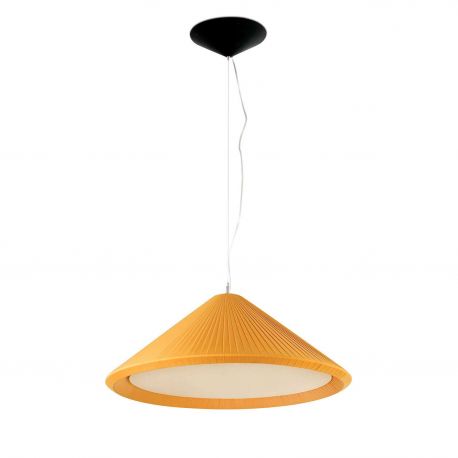 Pendule, Lustre suspendate - Lustra XXL suspendata design decorativ SAIGON IN 70cm yellow
