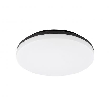 Plafoniere - Plafoniera LED pentru iluminat exterior design modern IP54 Pernik negru 28cm