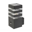 Aplica cu senzor de miscare pentru iluminat exterior design modern IP44 Ankara antracit